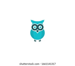 Owl bird logo vector icon 