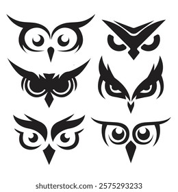 Owl Bird Logo Vector Illustration