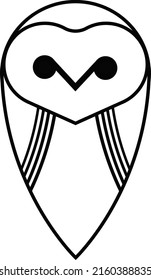 Logo für Eule-Vogel auf weißem Hintergrund
