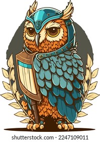 Owl bird mascot design - Owl vector design