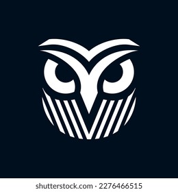 Owl bird modern style creative logo design