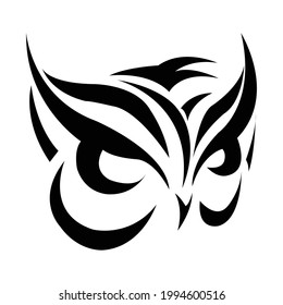 Owl bird outline vector set illustration of icon. .Vector set icon of animal owl. Isolated outline collection illustration of bird on white background