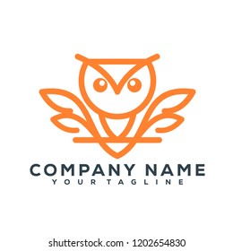 Owl Bird Vector Graphic Template Download Modern
