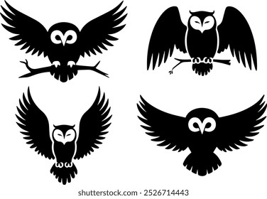 Owl Bird Vector Stock Illustrations.
