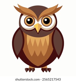 Owl bird vector style modern design and illustration 
