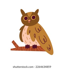 owl bird wild animal character