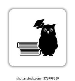 Owl -  black vector icon