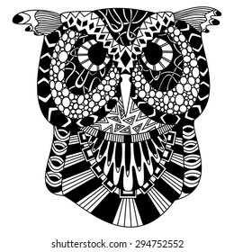 Owl Boho Illustration