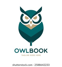 Owl book logo vector design