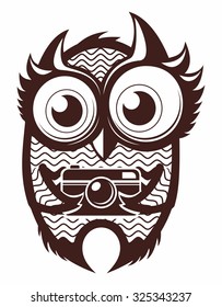 owl with camera