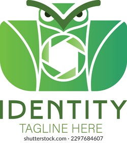 owl camera for business logo