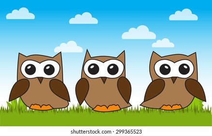 Owl cartoon