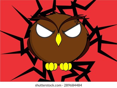 owl cartoon expressions background in vector format very easy to edit