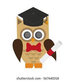 owl cartoon icon
