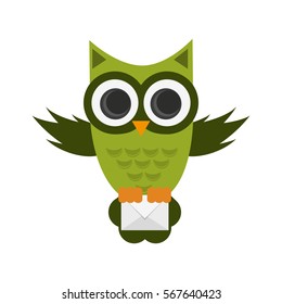 owl cartoon icon