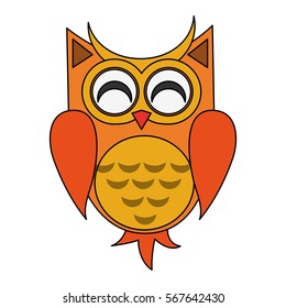 owl cartoon icon