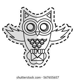 owl cartoon icon