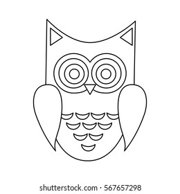 owl cartoon icon