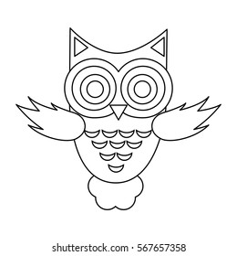 owl cartoon icon