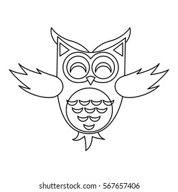 owl cartoon icon