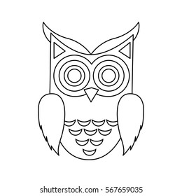 Owl Cartoon Icon Stock Vector (Royalty Free) 567659557