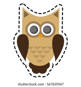 owl cartoon icon