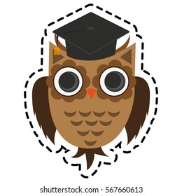 owl cartoon icon