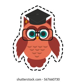 owl cartoon icon