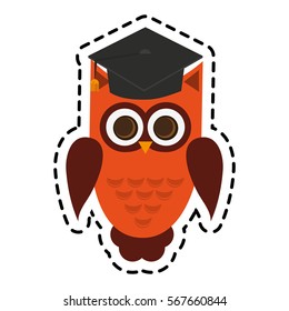 owl cartoon icon