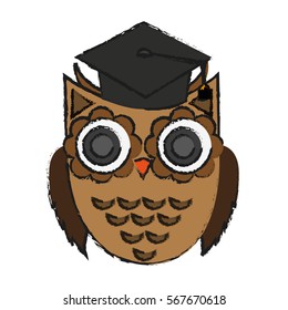 owl cartoon icon