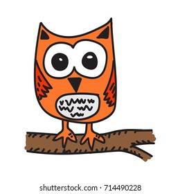 owl cartoon icon