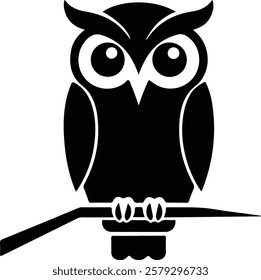 Owl cartoon icon. Bird animal and nature theme. Isolated design. Vector illustration