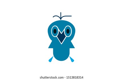 owl cartoon icon vector illustration.