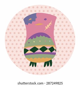 owl cartoon theme elements vector,eps