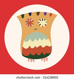 owl cartoon theme elements vector,eps
