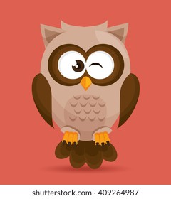 Owl character design 