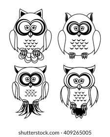 Owl character design 