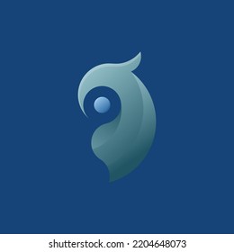 Vector de diseño de logotipo de color de búho