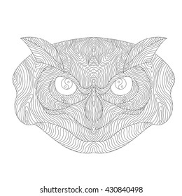 Owl coloring page