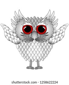 owl colour vector