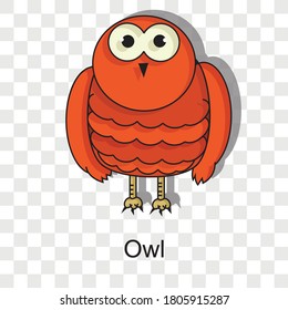 Owl concept. Creative idea design. Flat vector for template, brochure or presentation.
