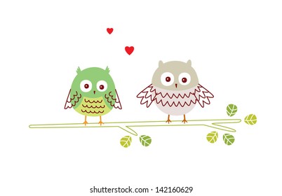 owl couple