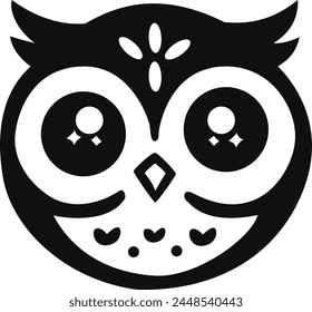 owl cute cartoon vector illustration design
