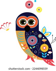 owl cute design in vector
