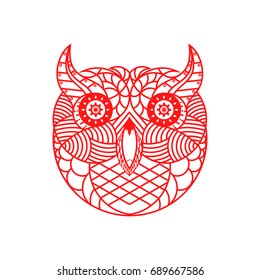 Owl Cute Line art