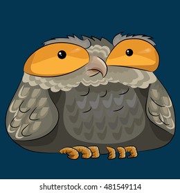 Owl cute in vector