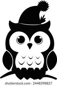 owl cute vector cartoon illustration design 
