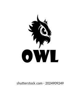 owl design animal bird logo vector
