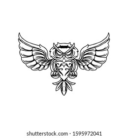 Owl design icon - vector illustrations