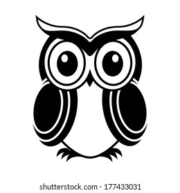 owl design over white  background vector illustration